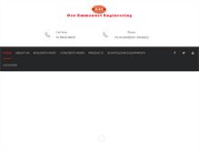 Tablet Screenshot of geoemmanuelengineering.com